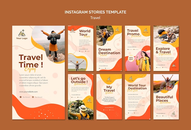 Histórias de viagens no Instagram