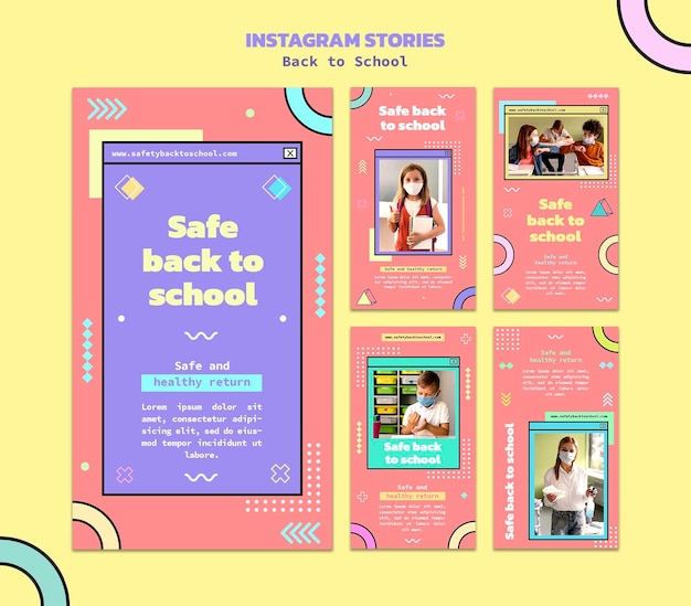 Histórias de volta às aulas nas redes sociais