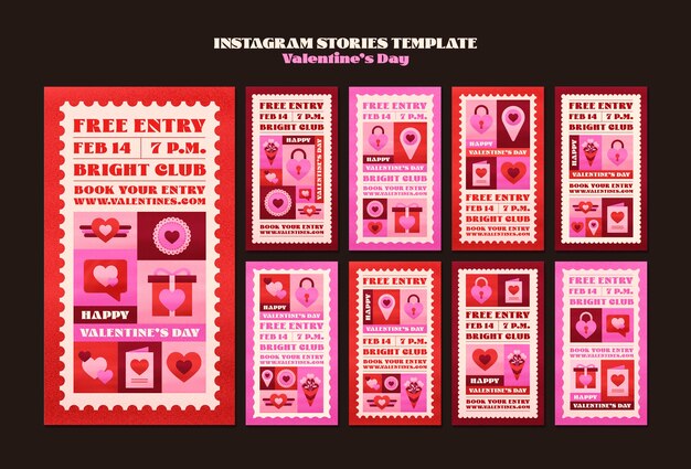 Histórias do Instagram de comemoração do Dia dos Namorados