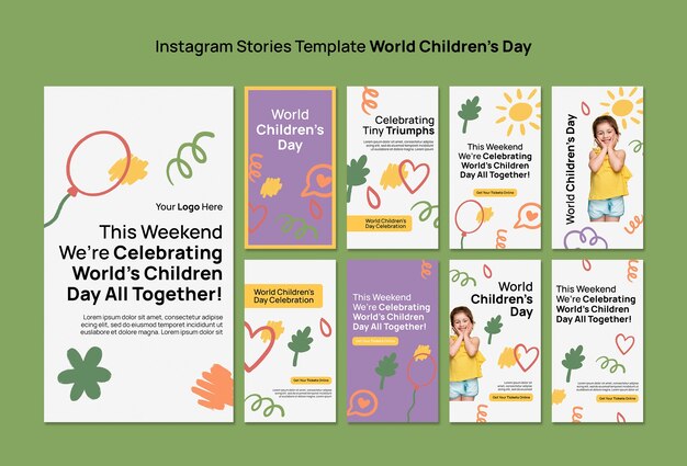 Histórias do Instagram do Dia Mundial da Criança