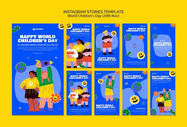 Histórias do Instagram do Dia Mundial da Criança