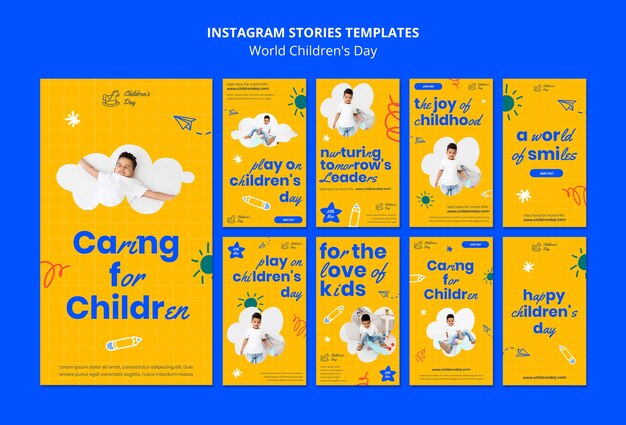 Histórias do Instagram do Dia Mundial da Criança