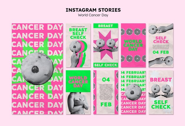 Histórias do Instagram do Dia Mundial do Câncer