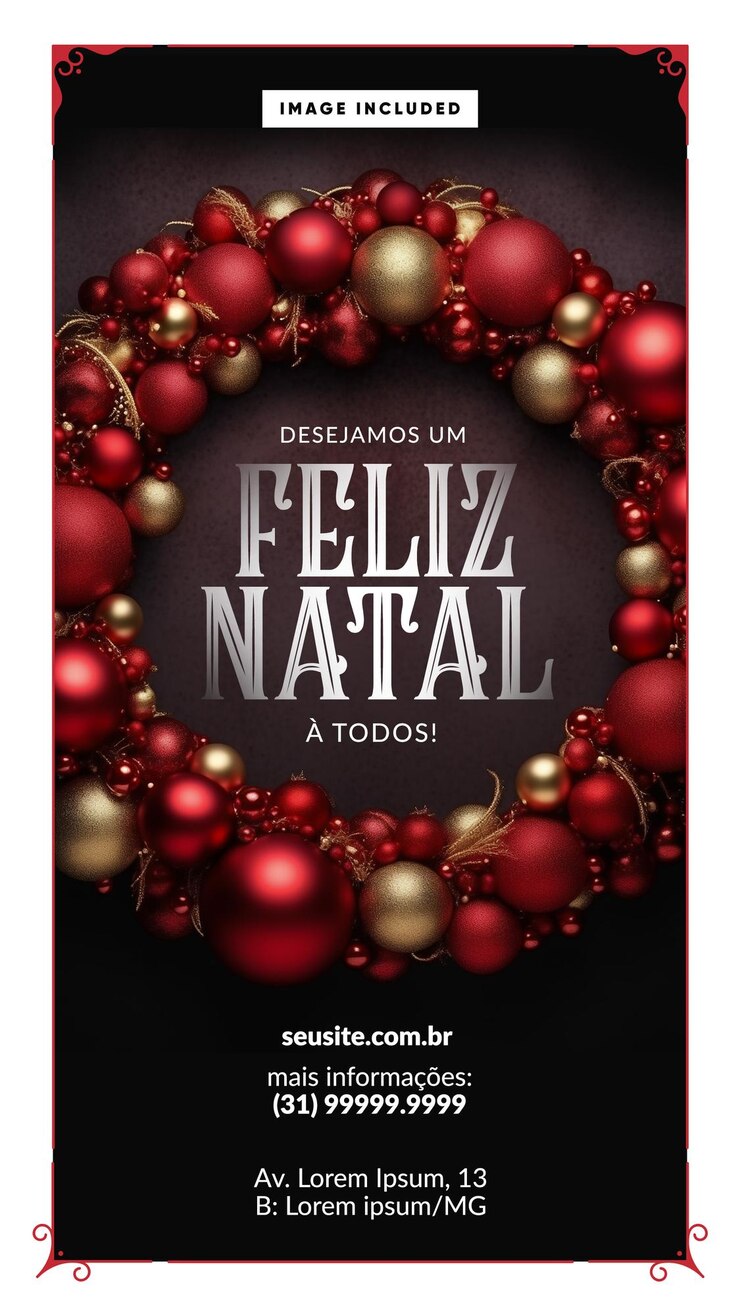 PSD grátis histórias nas redes sociais desejamos a todos um feliz natal