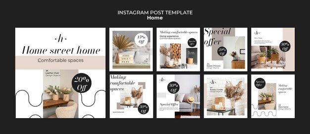 Home design postagens no Instagram