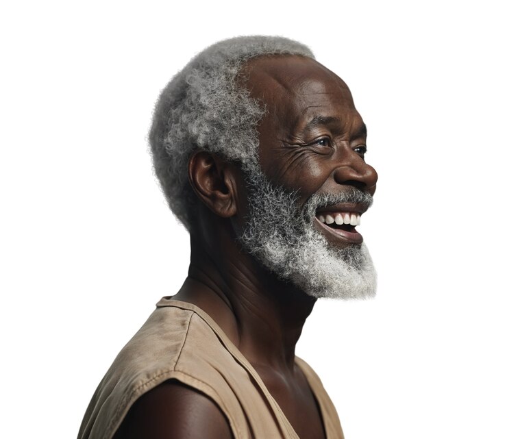 PSD grátis homem negro feliz posando