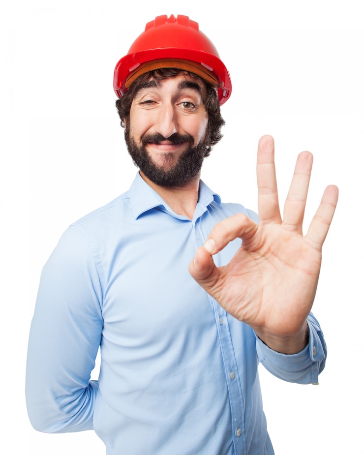 PSD grátis homem que diz está bem