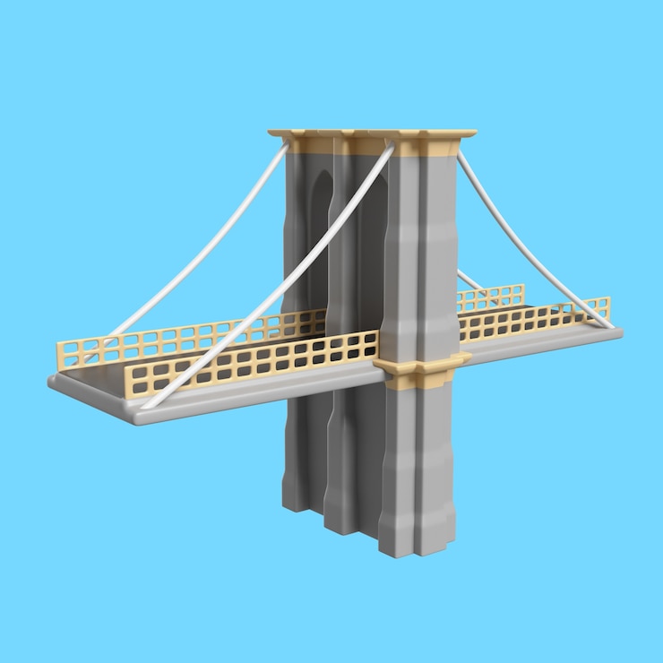 PSD grátis ícone 3d para marco famoso da cidade