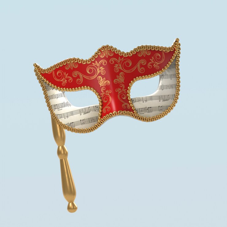 PSD grátis ícone do carnaval veneziano em 3d