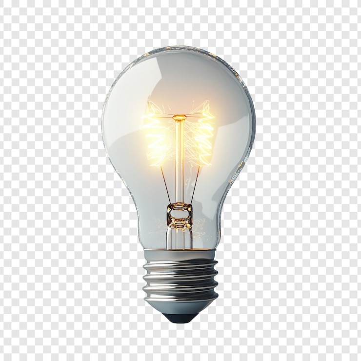 PSD grátis ideias iluminadoras uma lâmpada brilhante representando inovação e brilho