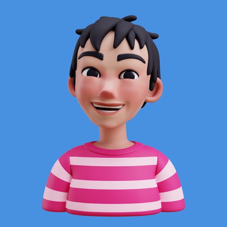 PSD grátis ilustração 3d com avatar on-line