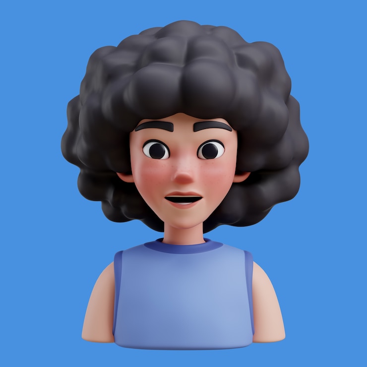 PSD grátis ilustração 3d com avatar on-line