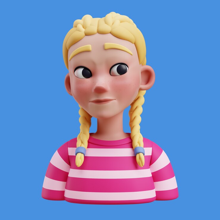 PSD grátis ilustração 3d com avatar on-line