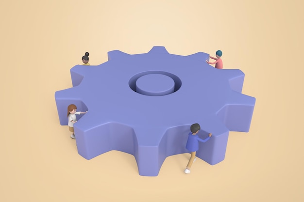 Ilustração 3D de mulher fazendo compras online com aplicativo no celular