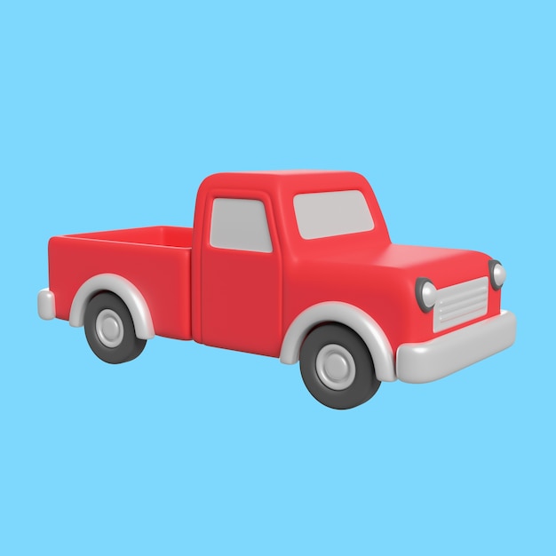 PSD grátis ilustração 3d do ícone do caminhão