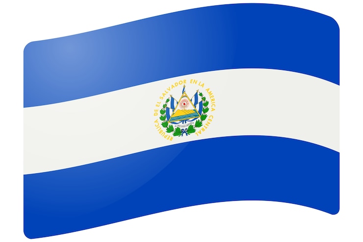 PSD grátis ilustração da bandeira do país de el salvador
