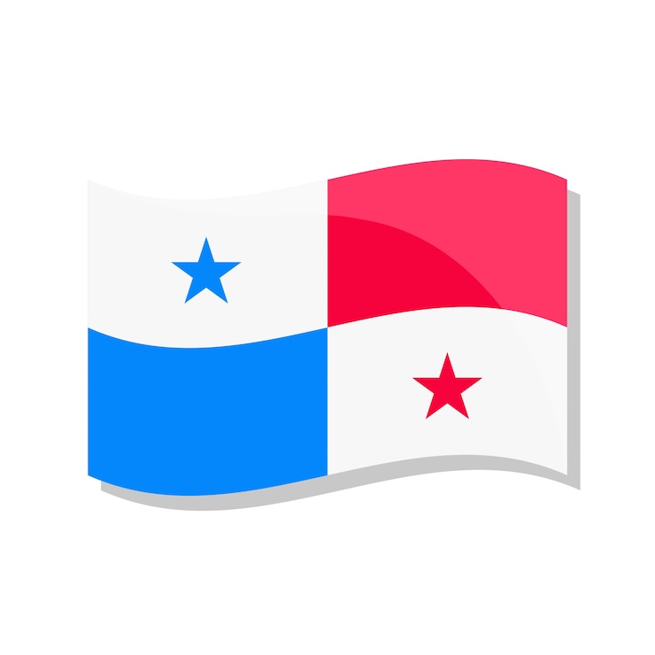 PSD grátis ilustração da bandeira do panamá