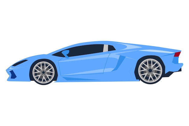Ilustração de carros modernos de desenho animado