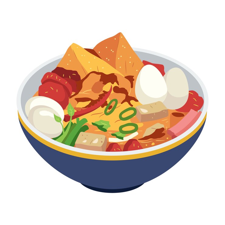 PSD grátis ilustração de comida tailandesa isolada