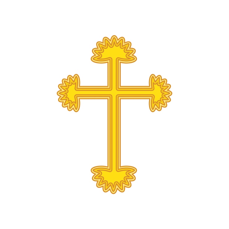 PSD grátis ilustração de cruz ornamental