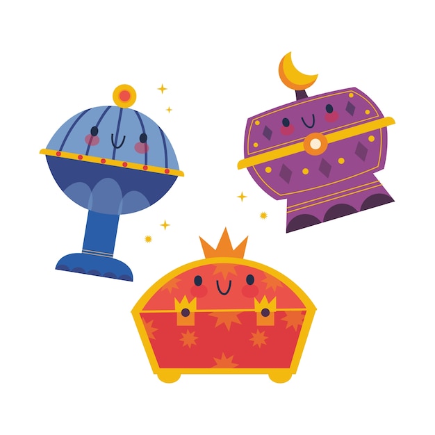 Ilustração de estilo Epifania fofa