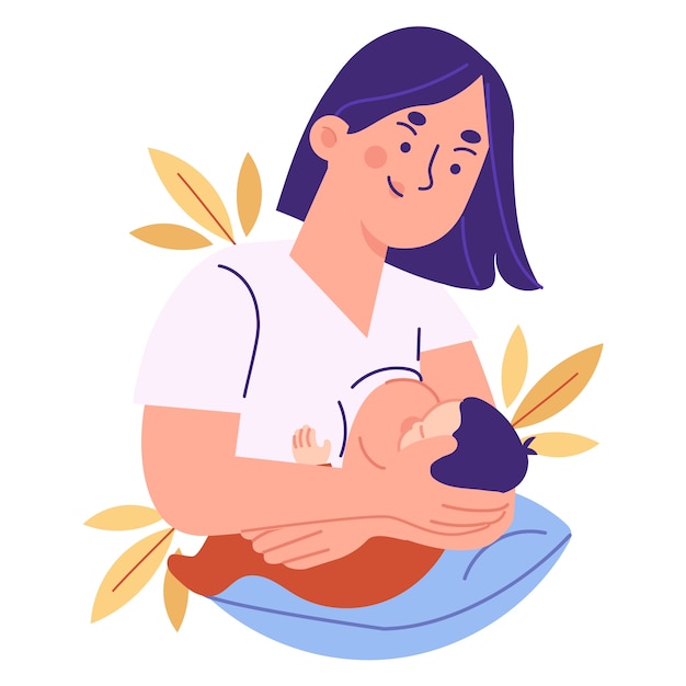 PSD grátis ilustração de mãe com filho