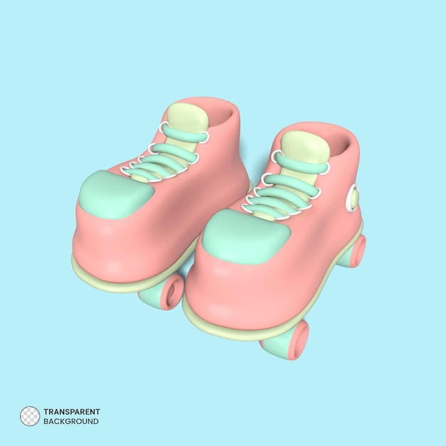 PSD grátis ilustração de renderização 3d isolada ícone de patins