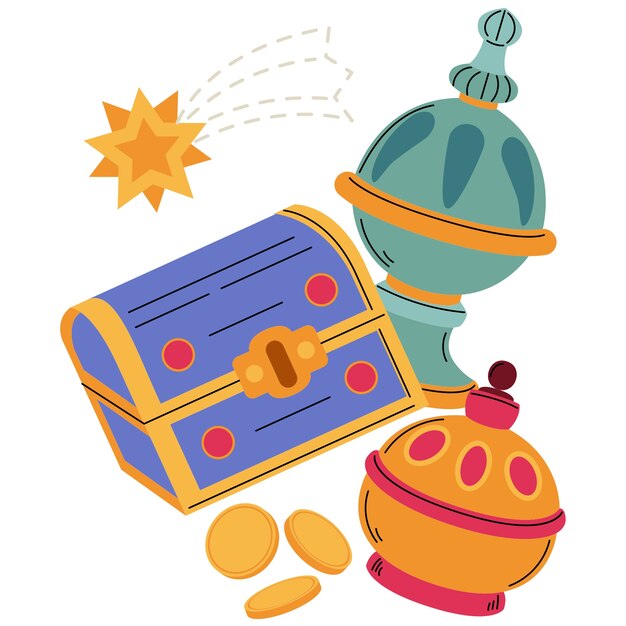 Ilustração de Reyes magos