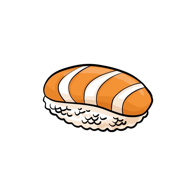 Ilustração de sushi isolada