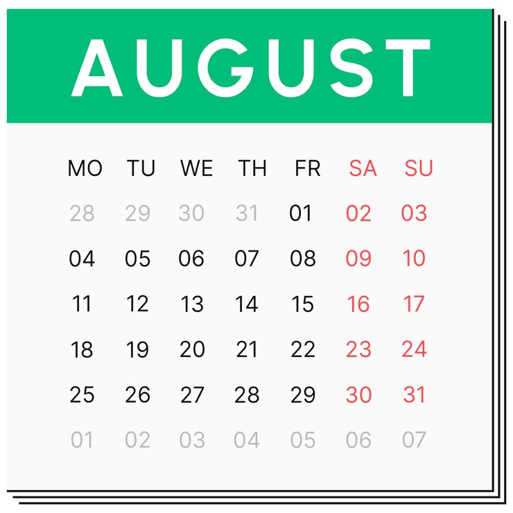 PSD grátis ilustração do calendário mensal de 2025