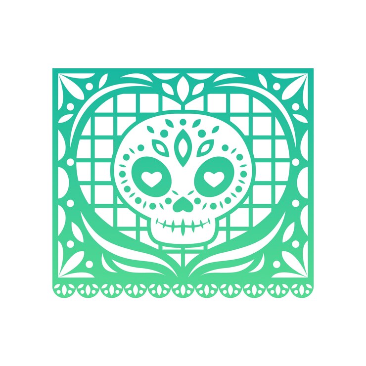 PSD grátis ilustração do dia de muertos com caveira