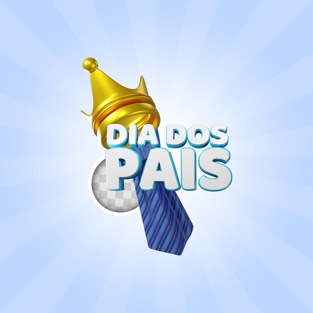Ilustração do dia do pai Dia dos pais ilustração 3d