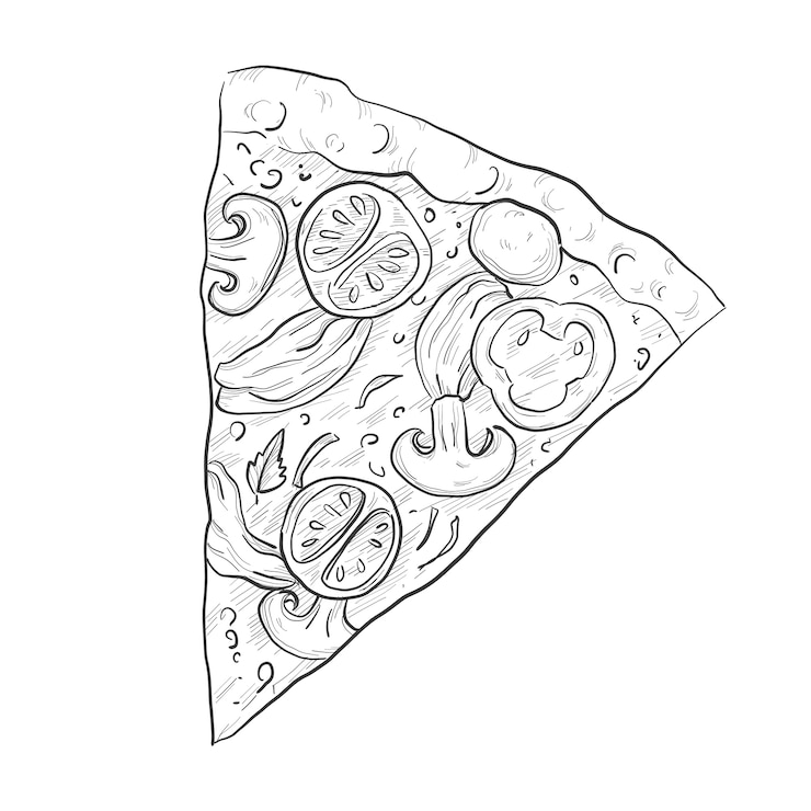 PSD grátis ilustração do esboço de comida americana