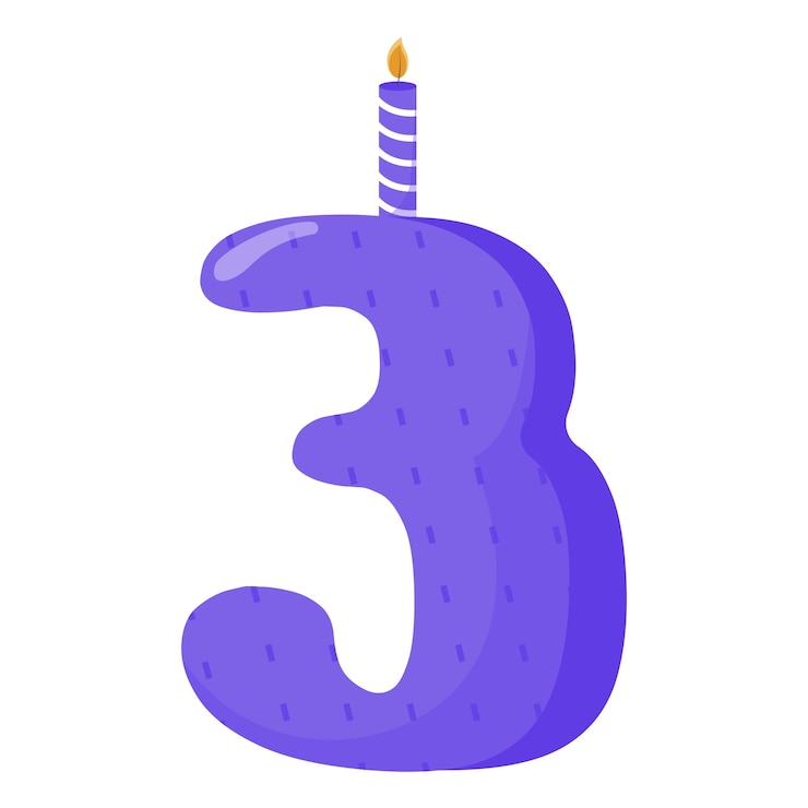 PSD grátis ilustração do número de aniversário