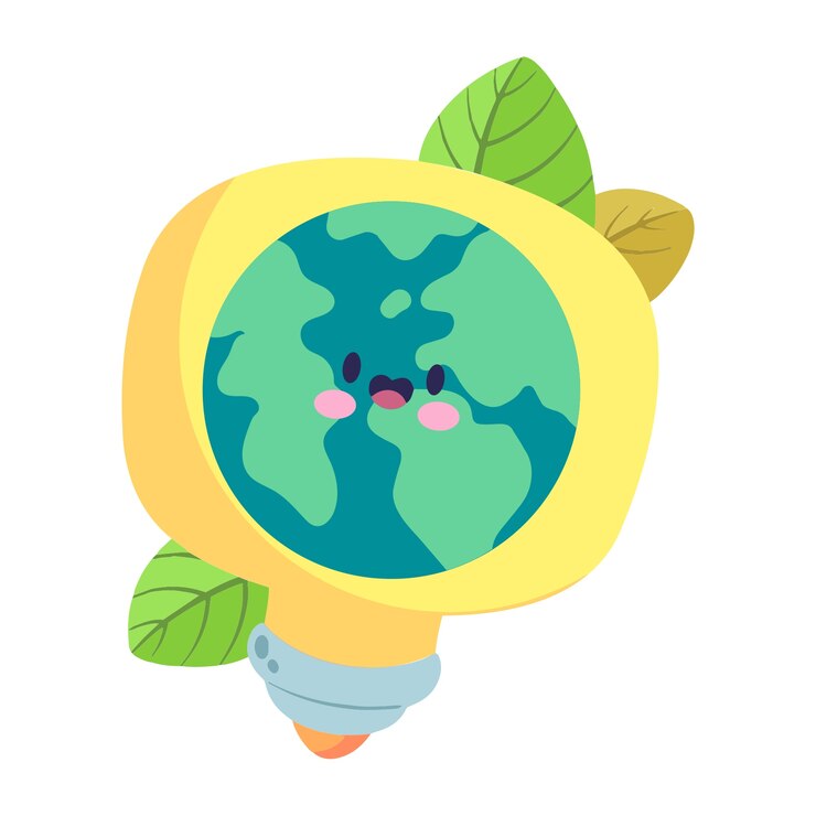 PSD grátis ilustração do planeta terra plana