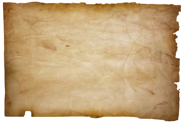 Ilustração isolada de papel de pergaminho