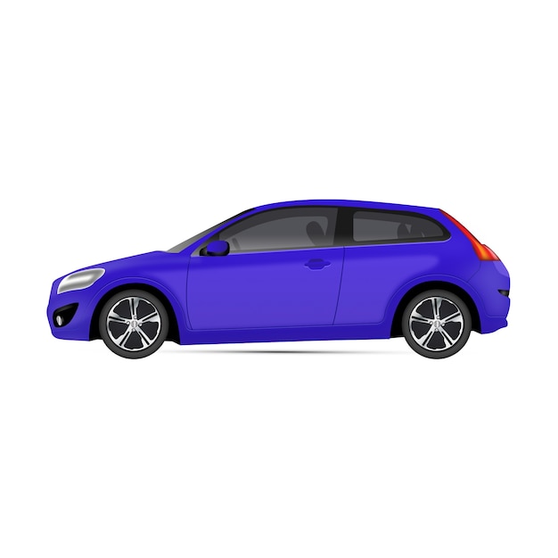 Ilustração realista de um carro