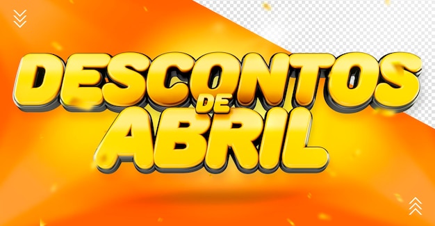 Inigualável logotipo de abril descontos de abril no brasil promoção ofertas de abril