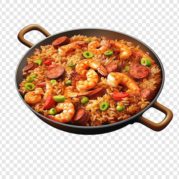 Jambalaya isolado em fundo transparente