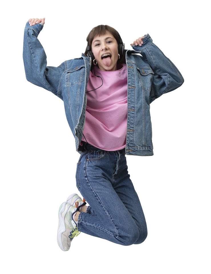 PSD grátis jovem adolescente posando