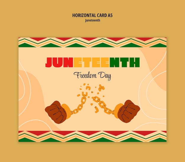 PSD grátis juneteenth template design