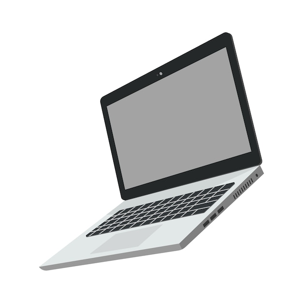 Laptop moderno isolado