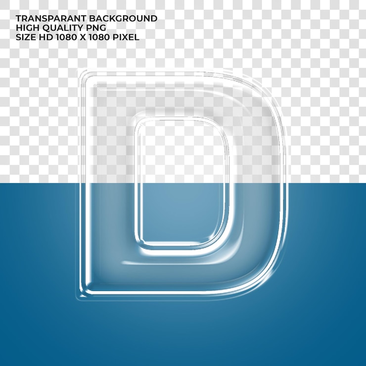 PSD grátis letra do alfabeto transparente psd