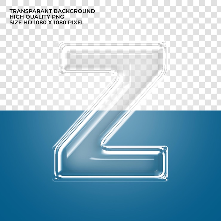 PSD grátis letra do alfabeto transparente psd