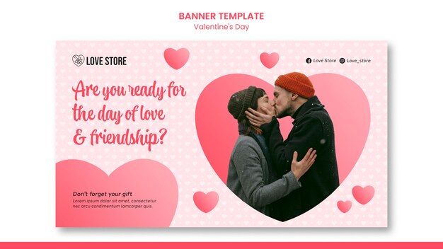 Lindo modelo de banner do dia dos namorados