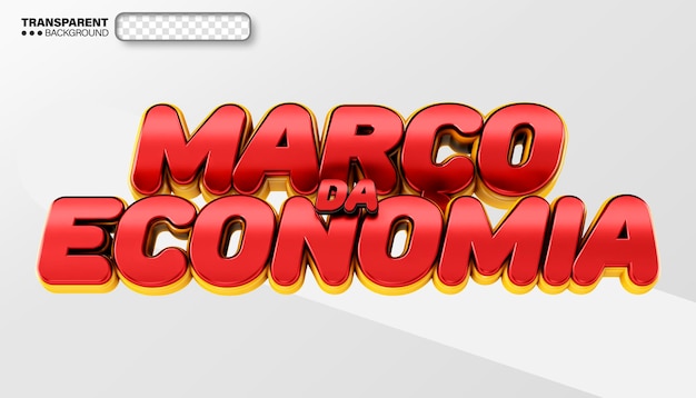 Logotipo 3d supermercado de varejo economia mês de março promoções do brasil