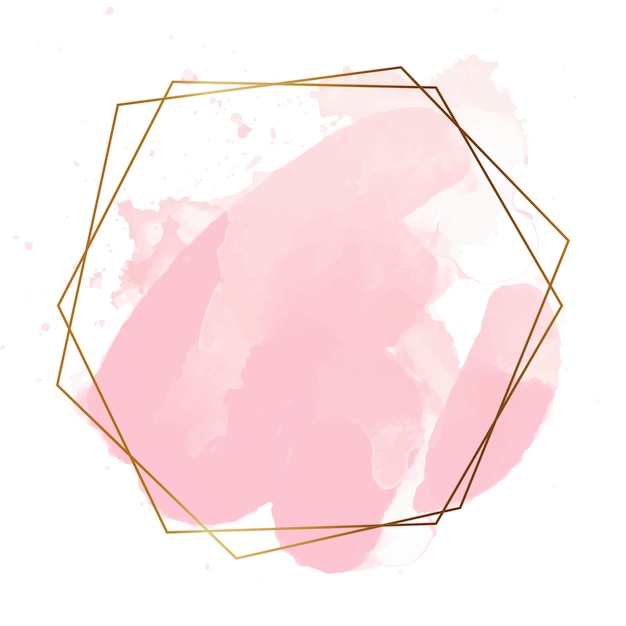 Logotipo de manchas rosa isolado