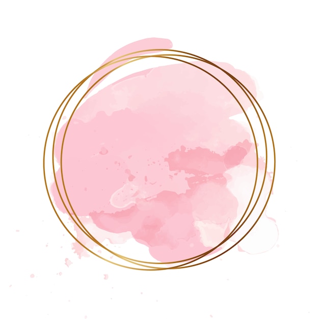 Logotipo de manchas rosa isolado