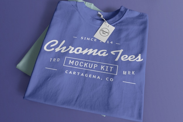 Maquete de camiseta de cromados