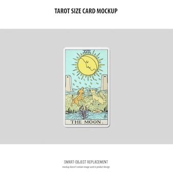 Maquete de cartão de tarô